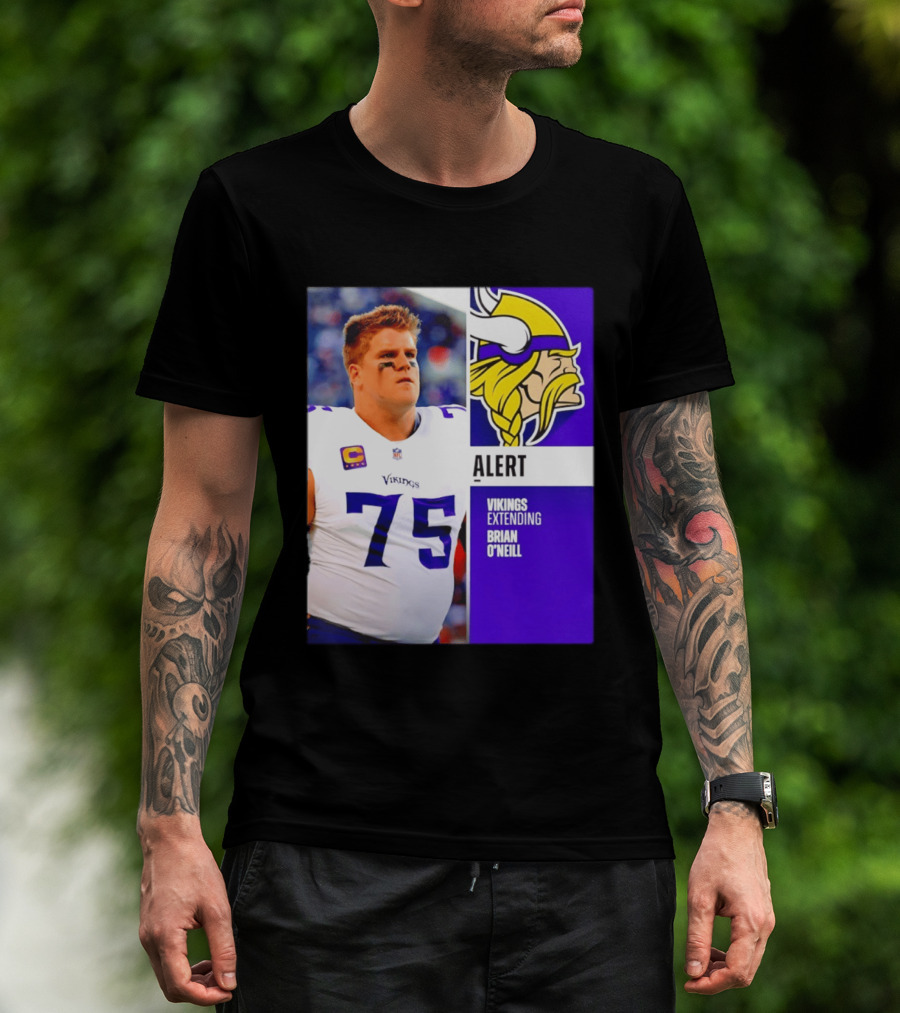 Alert Vikings Extending Brian O'Neill 75 T-Shirt