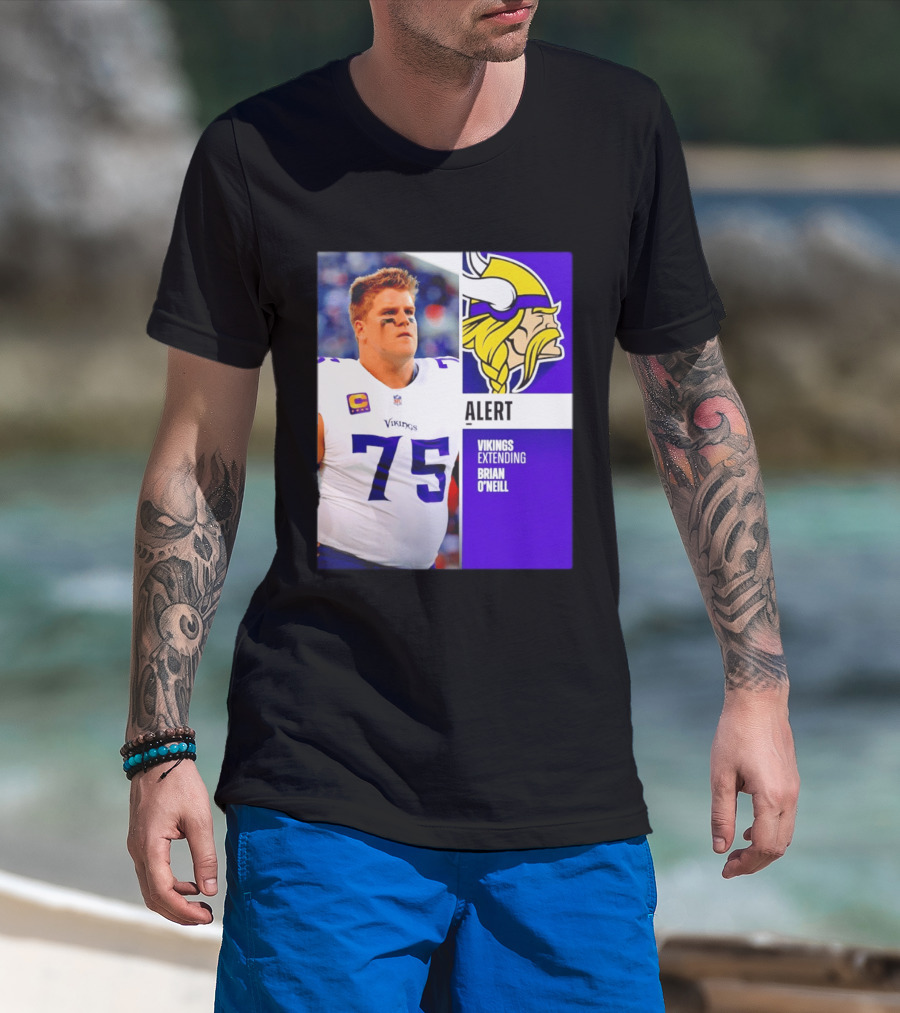 Alert Vikings Extending Brian O'Neill 75 T-Shirt