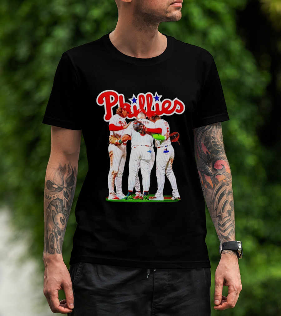 Bryce Harper Alec Bohm Edmundo Sosa Bryson Stott Philadelphia Phillies Team Unity T-Shirt