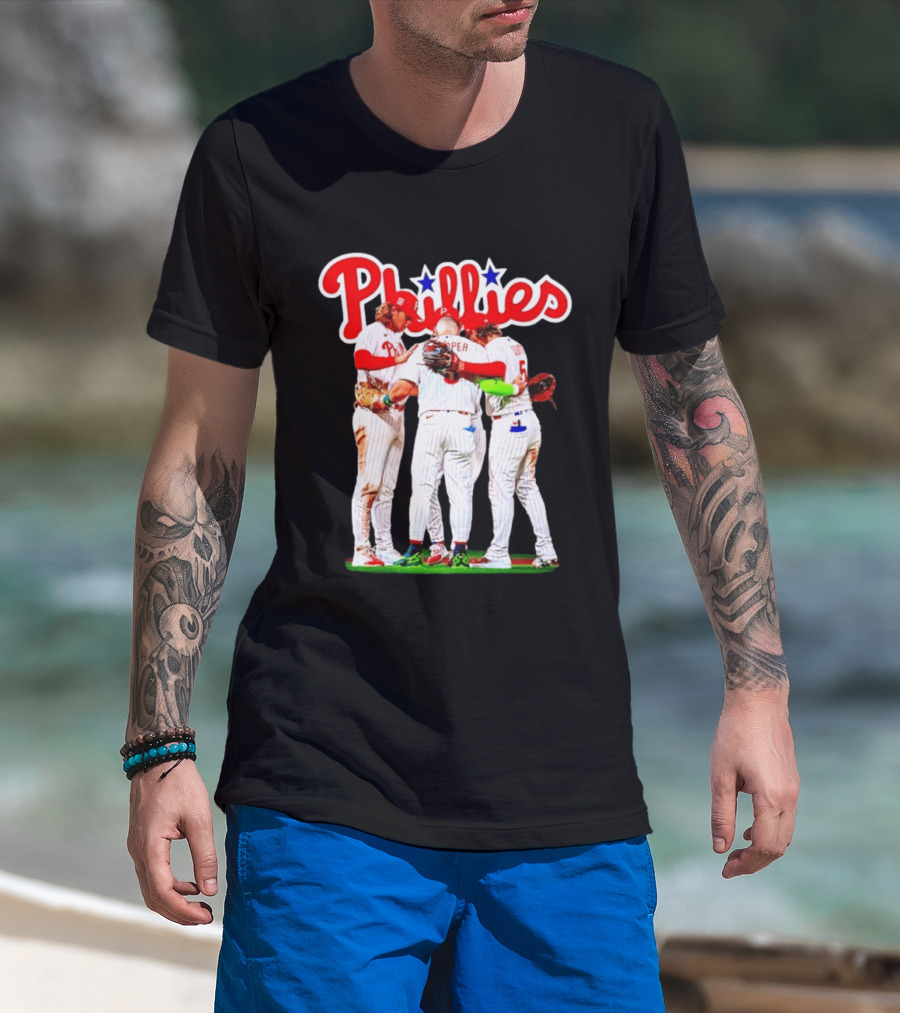 Bryce Harper Alec Bohm Edmundo Sosa Bryson Stott Philadelphia Phillies Team Unity T-Shirt
