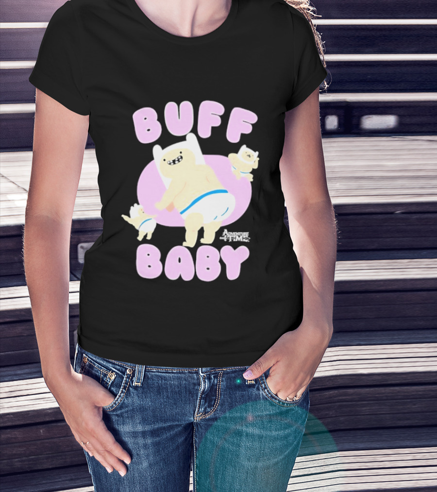 Buff Baby Adventure Time Finn The Human Dancing Babies T-Shirt