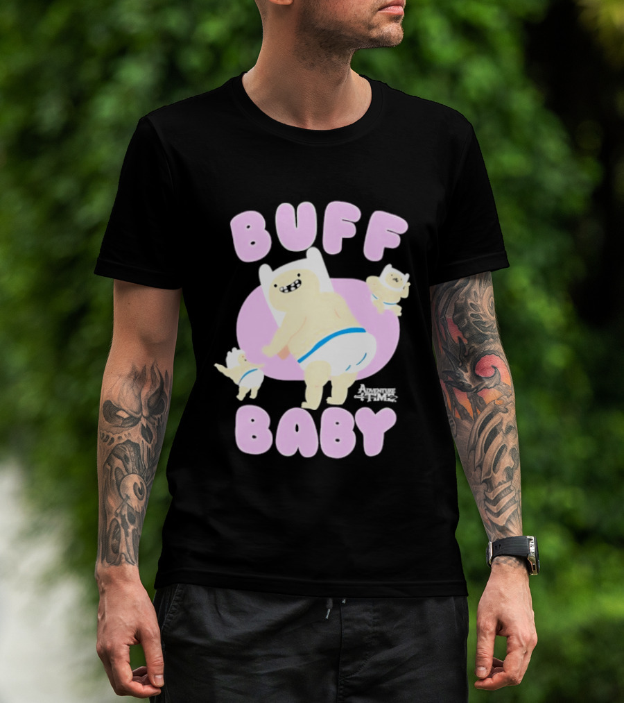 Buff Baby Adventure Time Finn The Human Dancing Babies T-Shirt