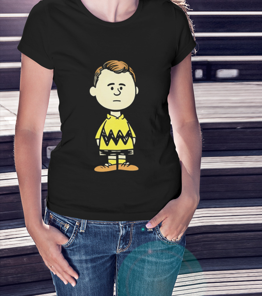 Charlie Brown Kirk Peanuts Style Character Fusion T-Shirt