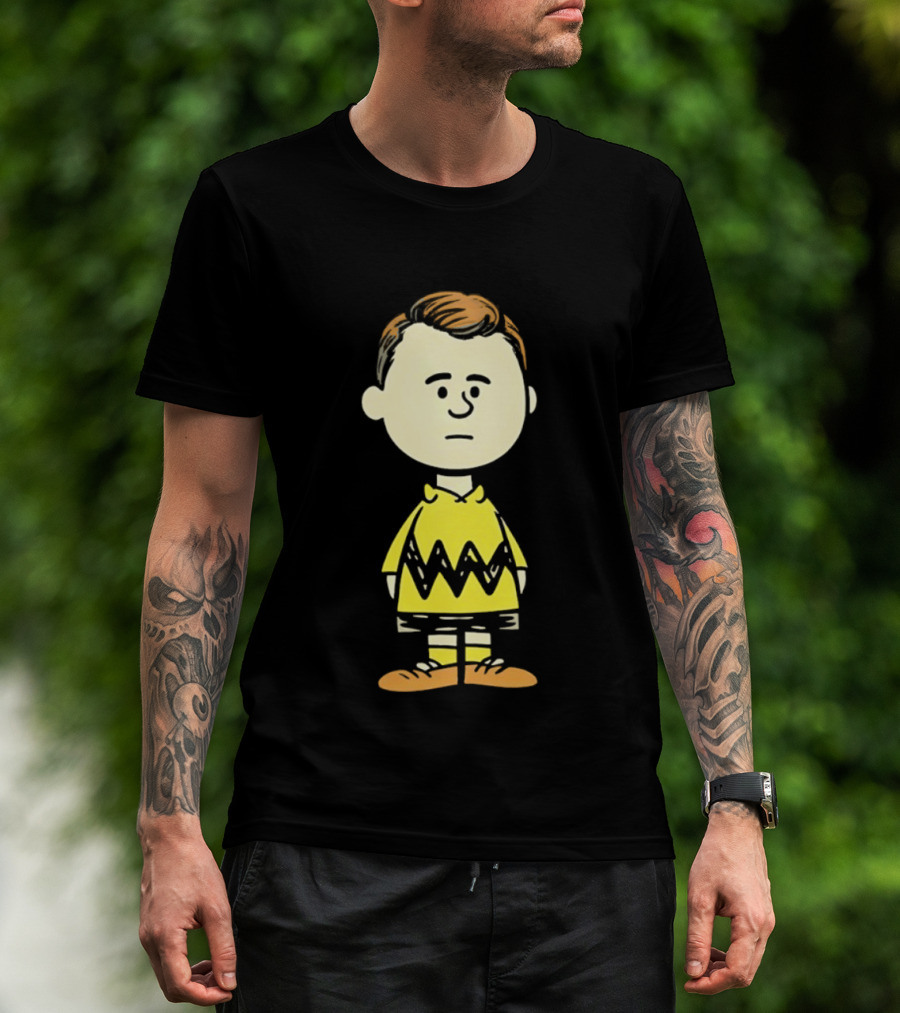 Charlie Brown Kirk Peanuts Style Character Fusion T-Shirt