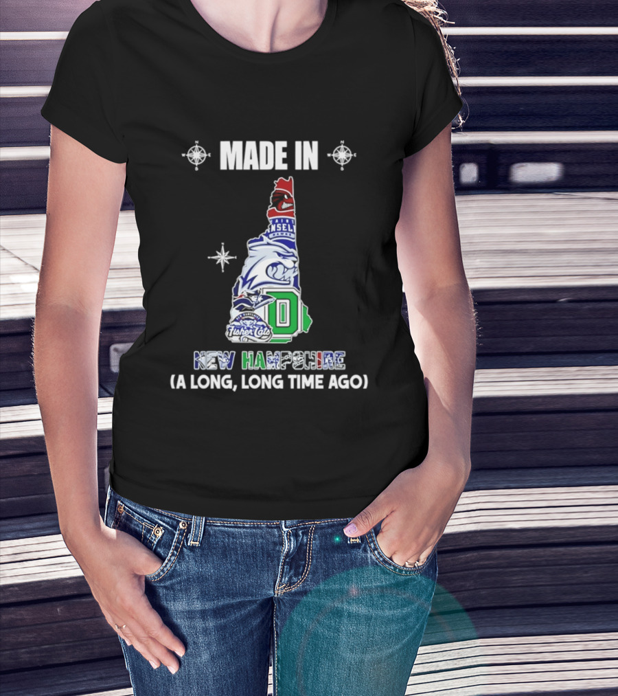 Made In New Hampshire Wildcats Dartmouth College Fisher Cats A Long Long Time Ago T-Shirt