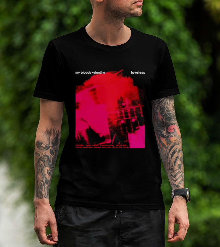 My Bloody Valentine Loveless Album Cover Classic Shoegaze Music Fan Favorite T-Shirt