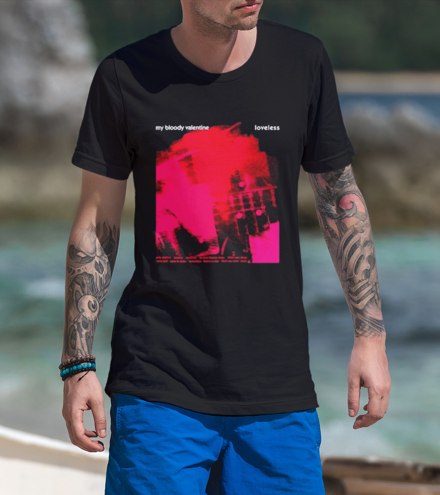 My Bloody Valentine Loveless Album Cover Classic Shoegaze Music Fan Favorite T-Shirt