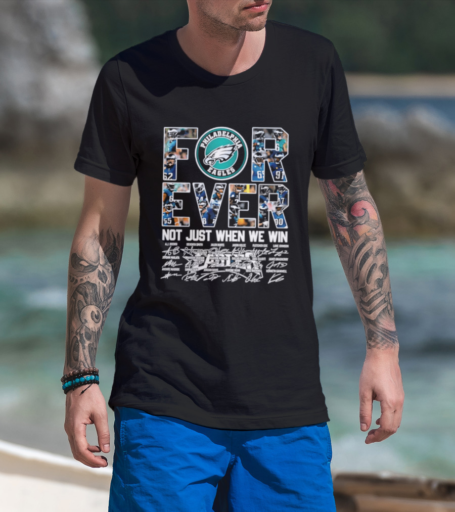 Forever Miami Dolphins Not Just When We Win Autographed T-Shirt