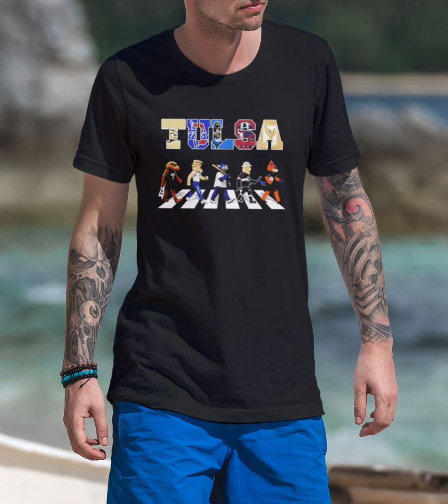 Tulsa Sports Team Mascots Abbey Road 2026 T-Shirt