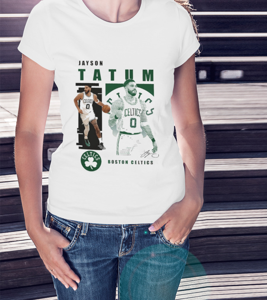 Boston Celtics Jayson Tatum Highlights Celtics Player 0 Signature T-Shirt