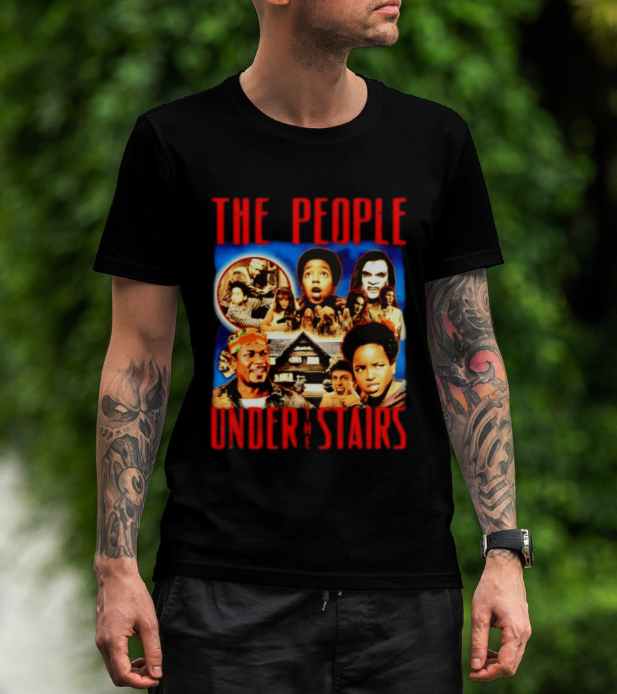 The People Under The Stairs Horror Movie Characters And Scenes Collage T-Shirt