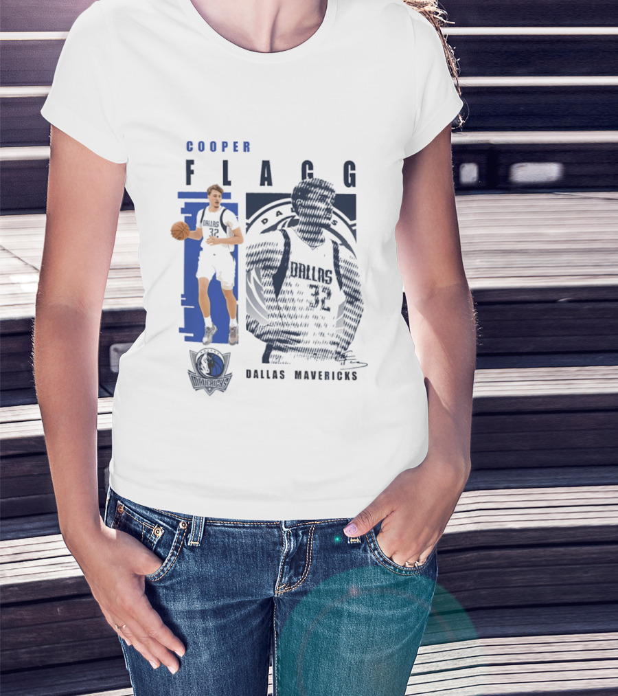 Cooper Flagg Dallas Mavericks Highlights 2026 Signatures T-Shirt