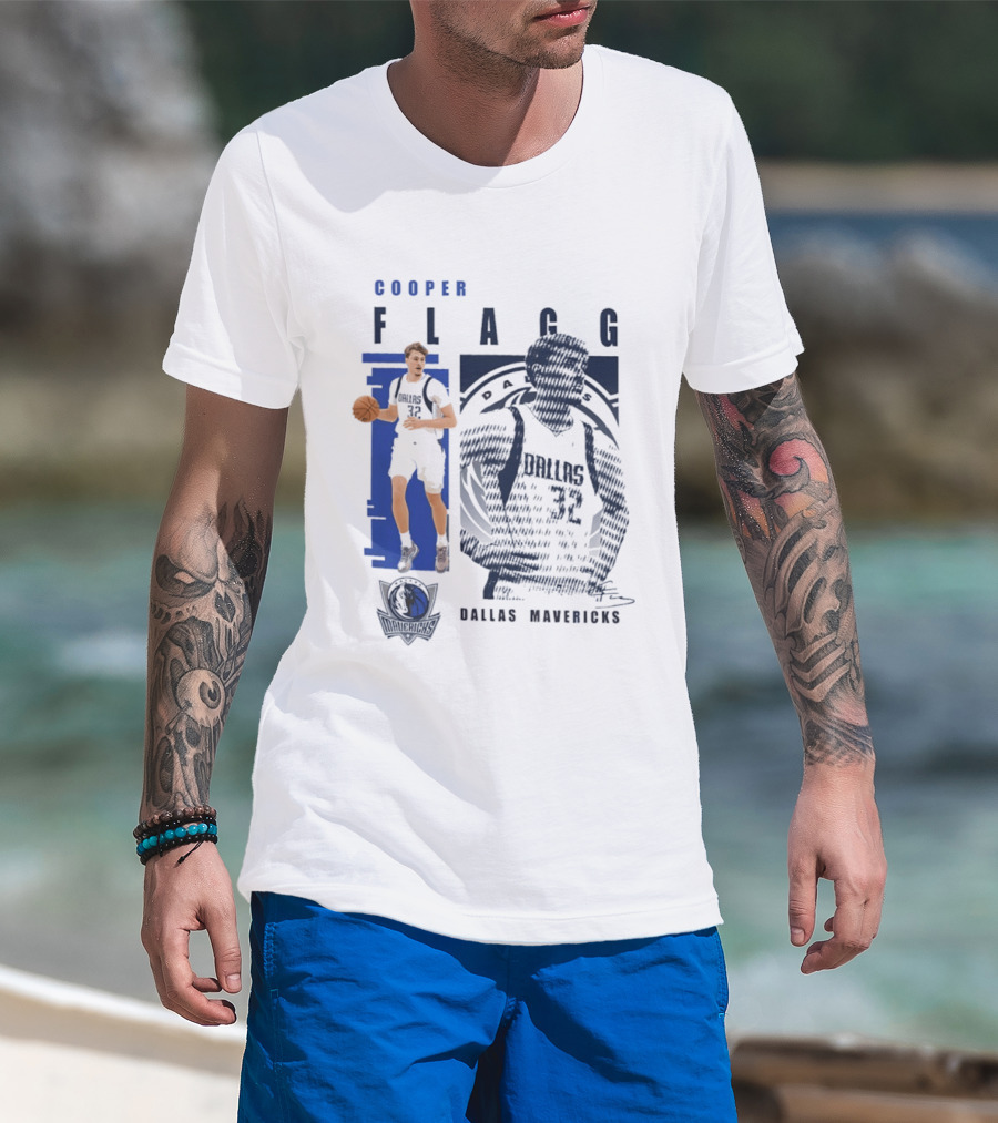 Cooper Flagg Dallas Mavericks Highlights 2026 Signatures T-Shirt