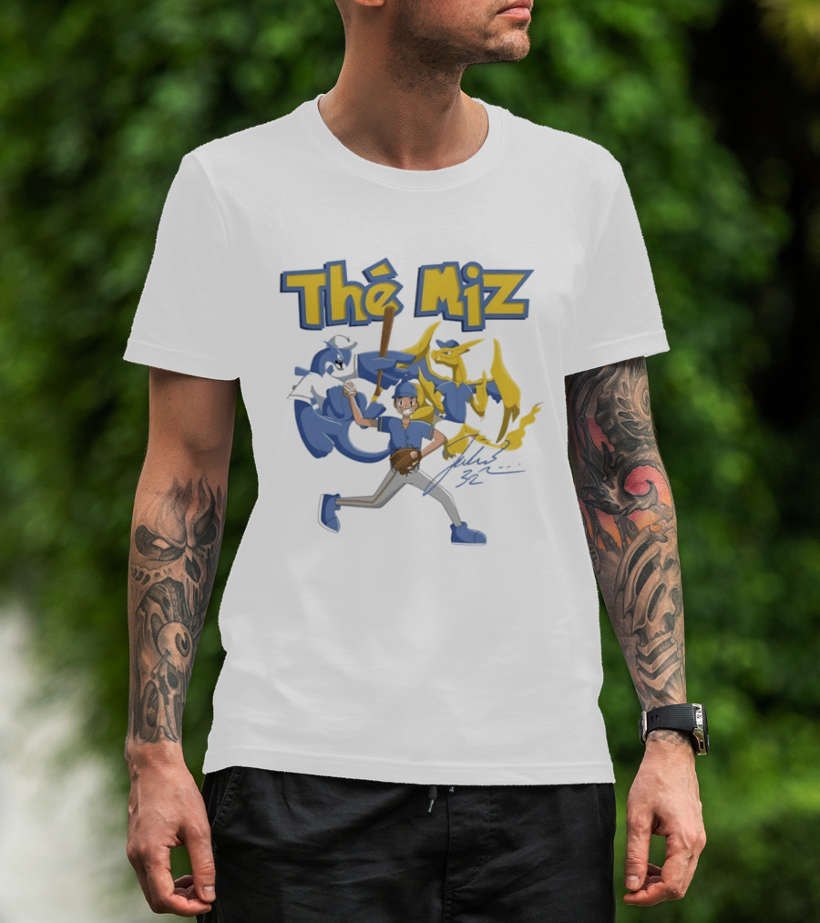 The Miz Milwaukee Brewers Pokemon Crossover Animated T-Shirt