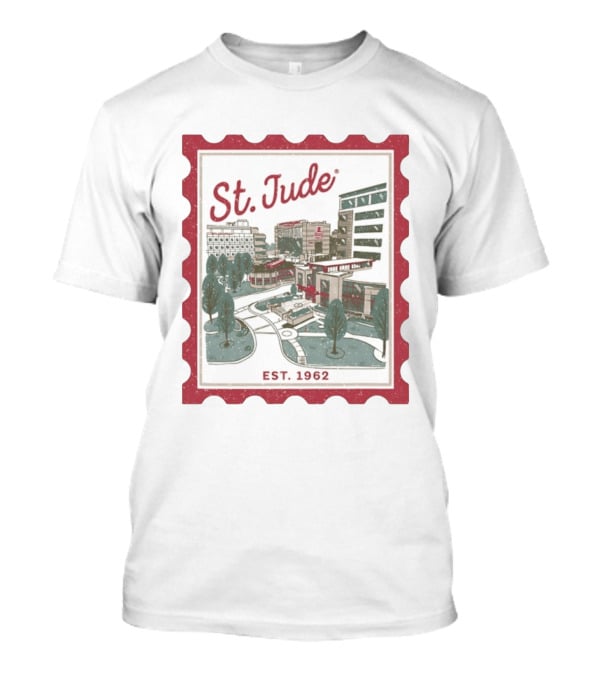 St. Jude Children's Research Hospital Est. 1962 Charity Stamp T-Shirt