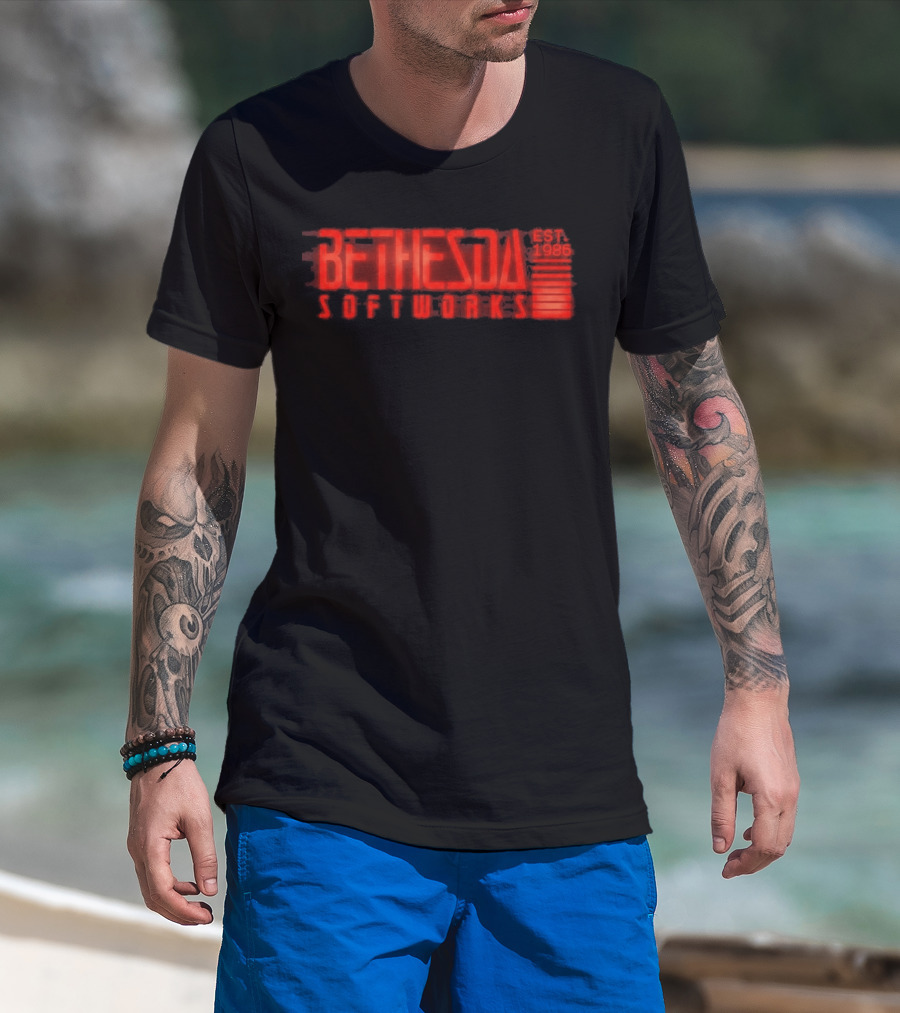Bethesda Softworks Est 1986 Retro Gaming Nostalgia T-Shirt