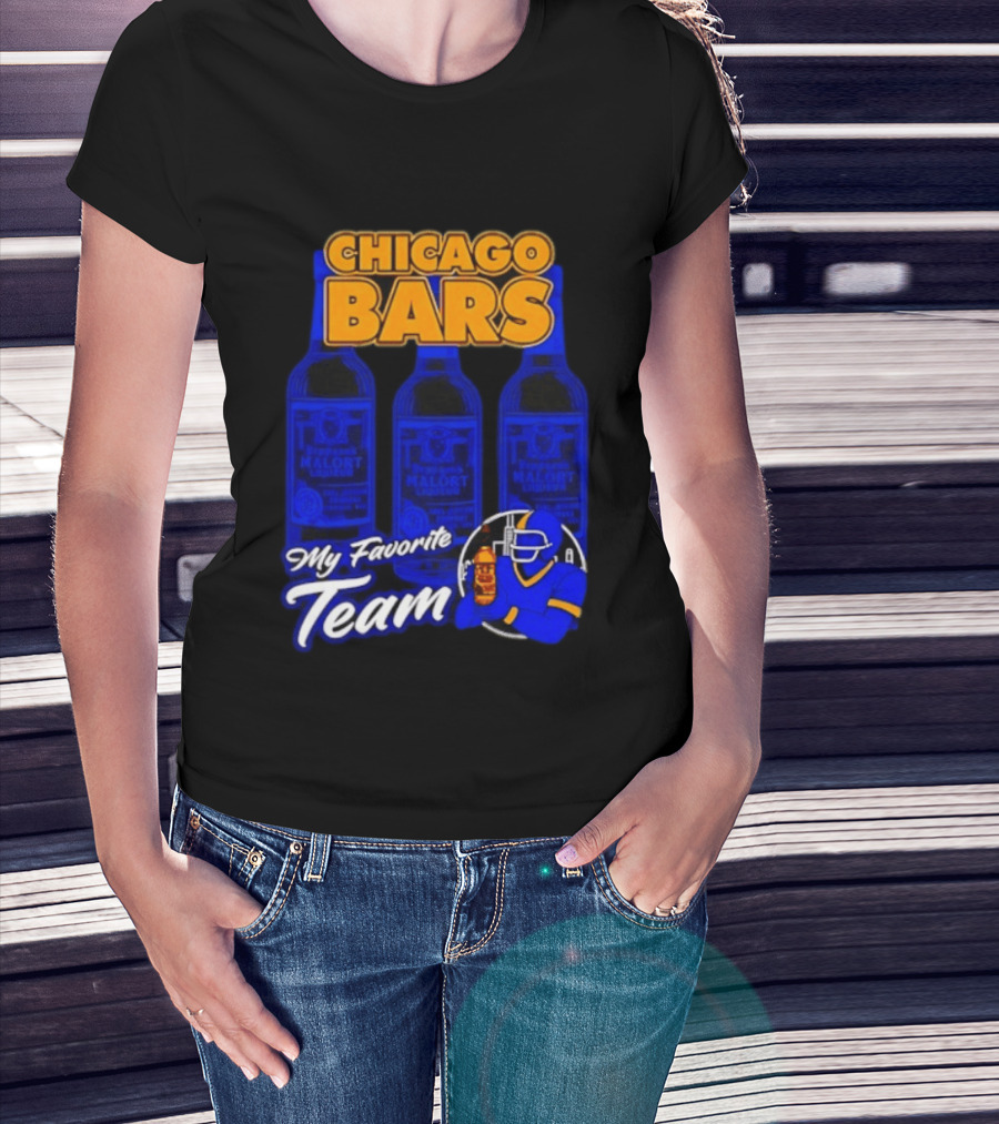 Chicago Bars My Favorite Team Jeppson's Malort Liqueur T-Shirt