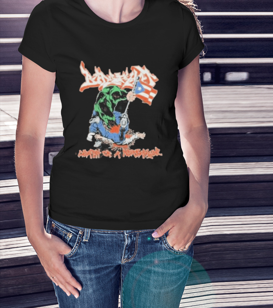 Death Of A Netbanger Puerto Rican Flag Street T-Shirt