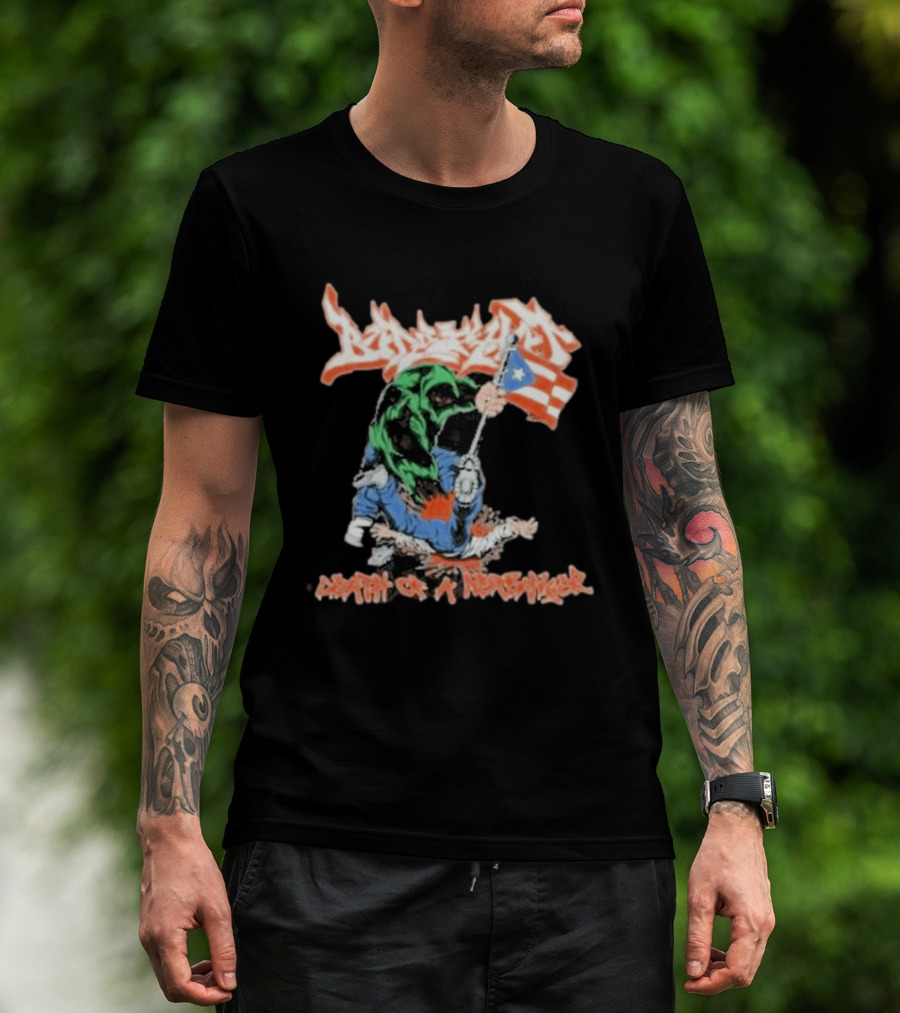 Death Of A Netbanger Puerto Rican Flag Street T-Shirt