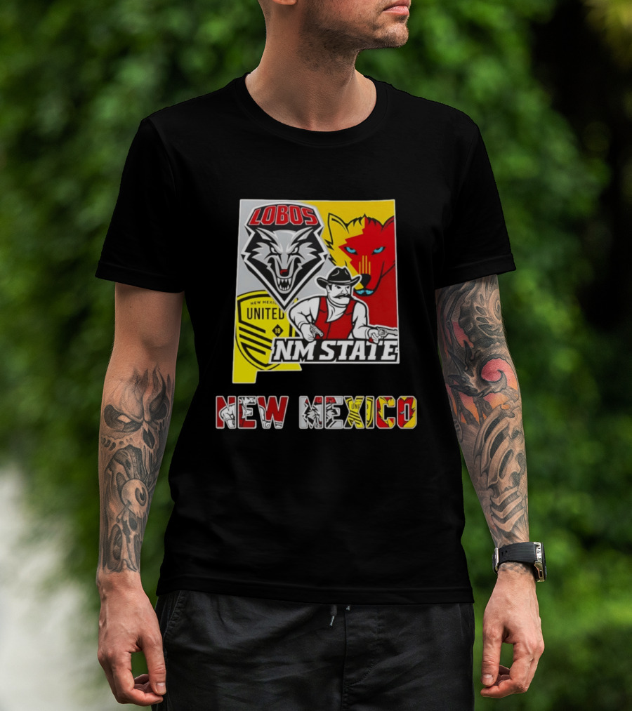 Lobos NM State New Mexico United T-Shirt