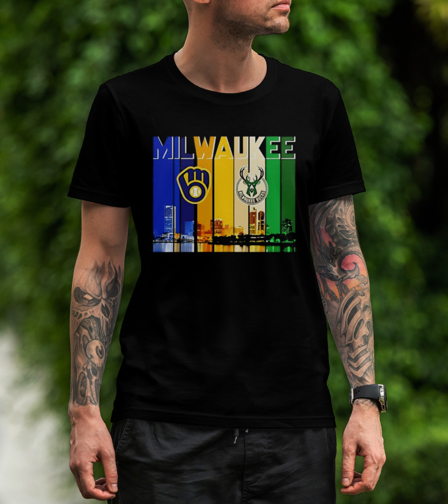 Milwaukee Brewers Bucks Skyline 2026 T-Shirt