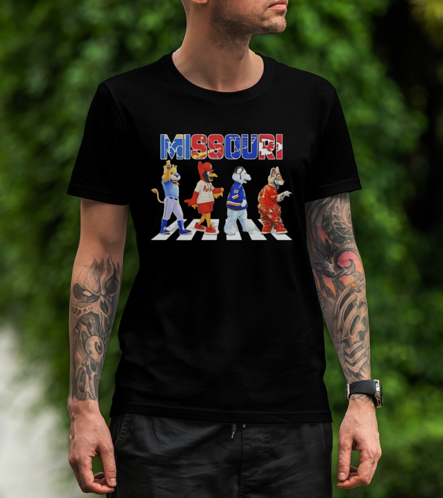 Missouri Sports Mascots Abbey Road Walk 2026 T-Shirt