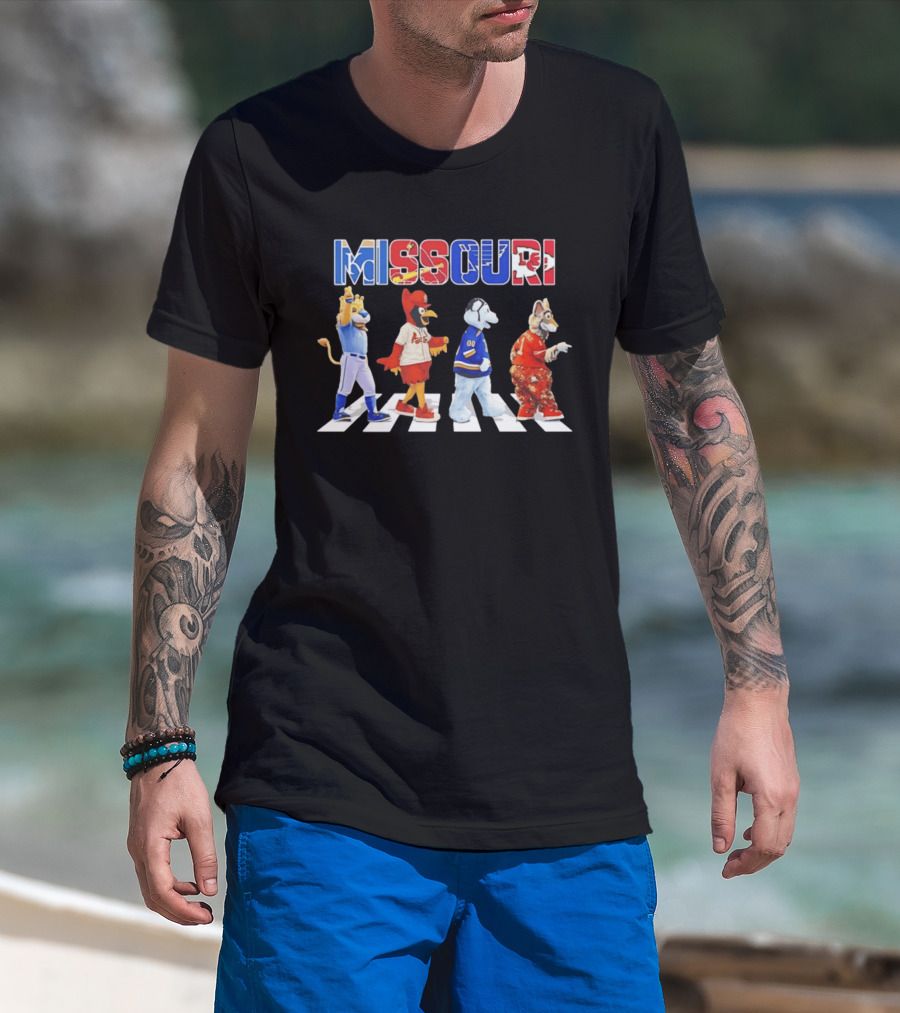 Missouri Sports Mascots Abbey Road Walk 2026 T-Shirt