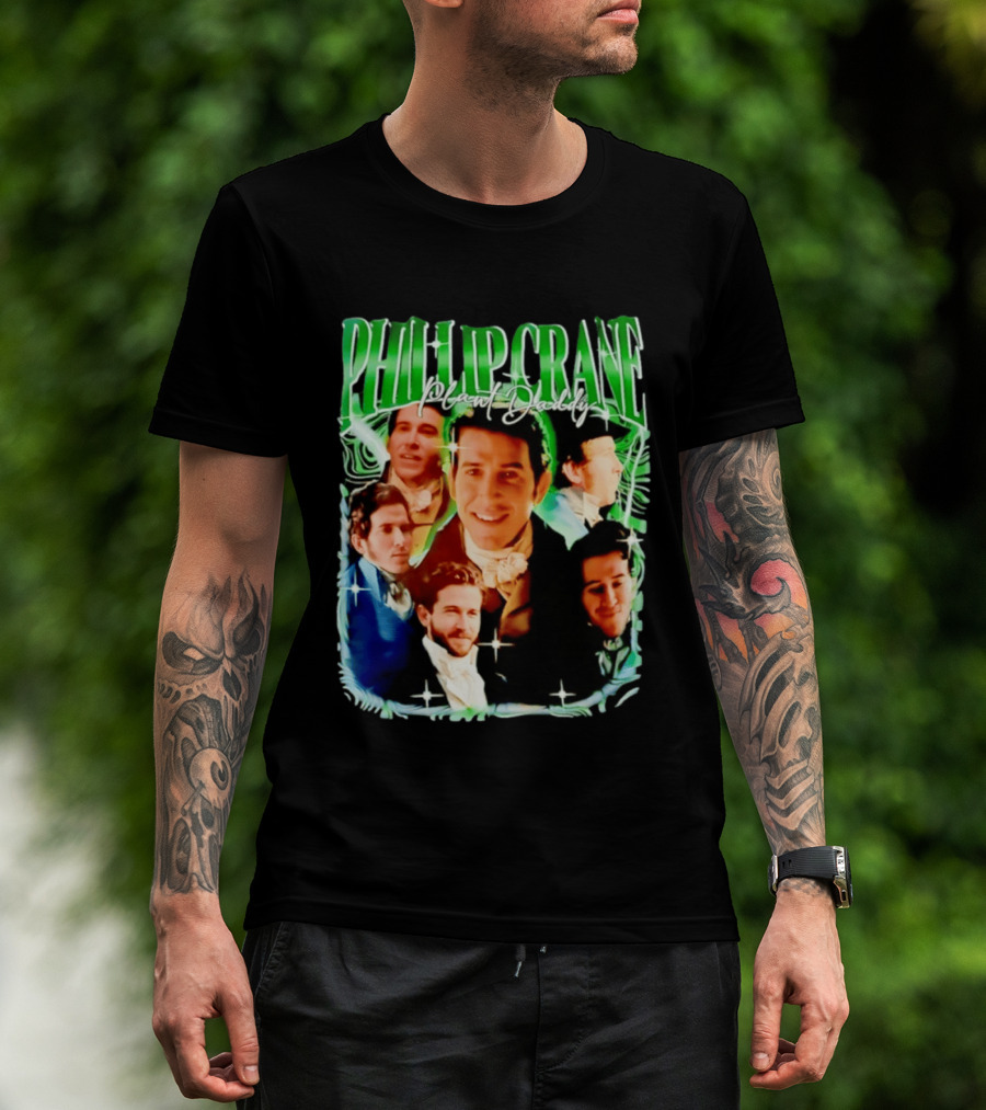 Phillip Crane Plant Daddy Regency Style Portrait Collage T-Shirt