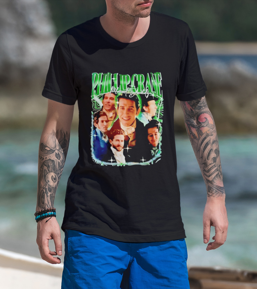 Phillip Crane Plant Daddy Regency Style Portrait Collage T-Shirt