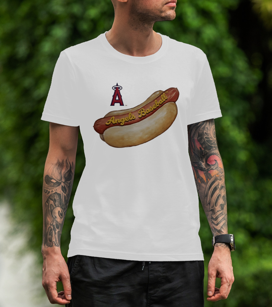 Los Angeles Angels Baseball Hot Dog MLB 2026 Season T-Shirt