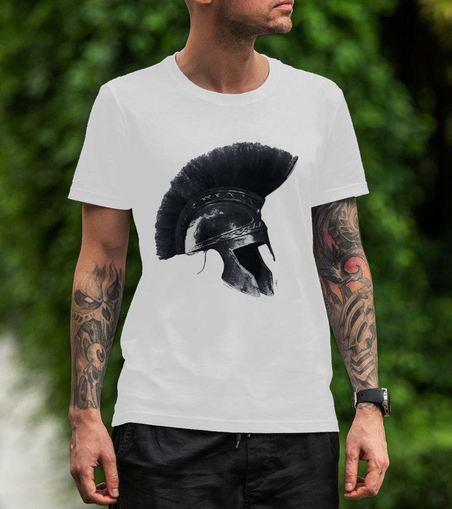 Travis Scott Odyssey Greek Soldier Helmet T-Shirt