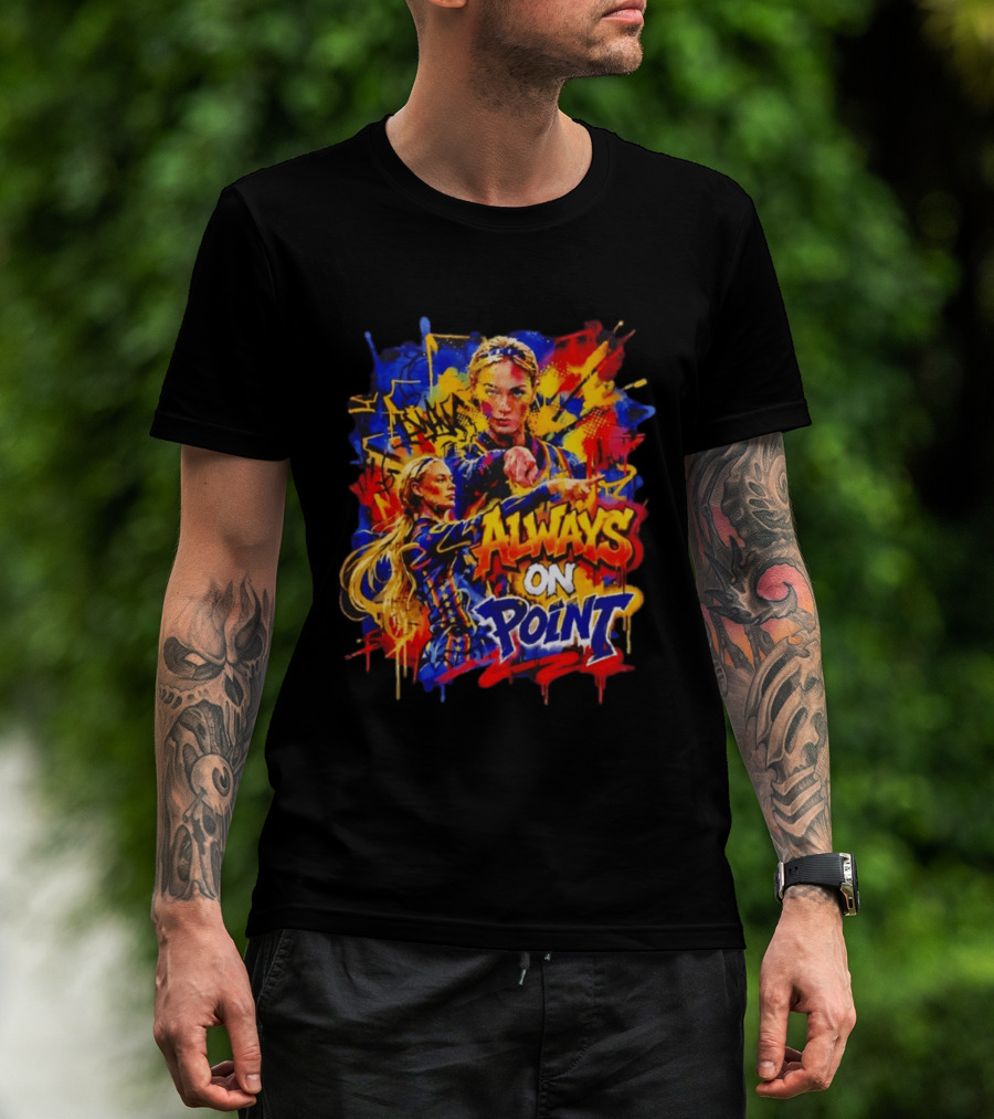 Sophie Cunningham Always On Point Indiana Fever Bold Graffiti T-Shirt