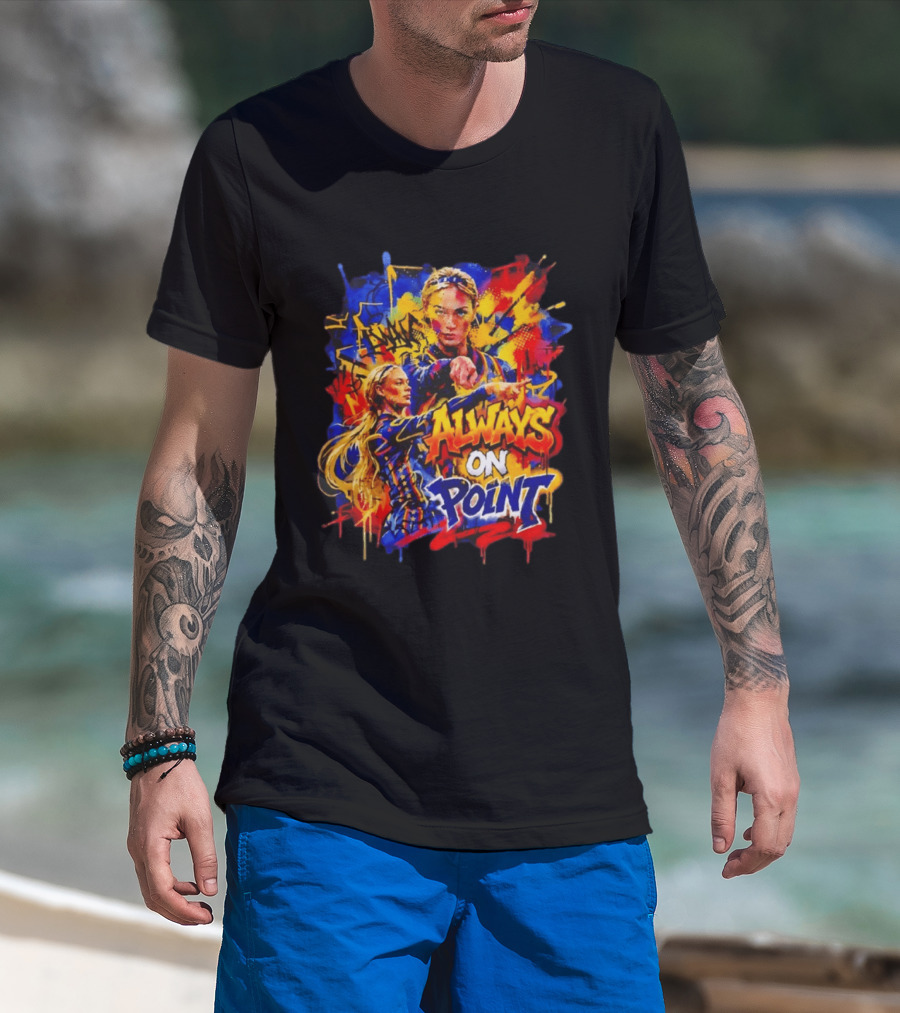 Sophie Cunningham Always On Point Indiana Fever Bold Graffiti T-Shirt