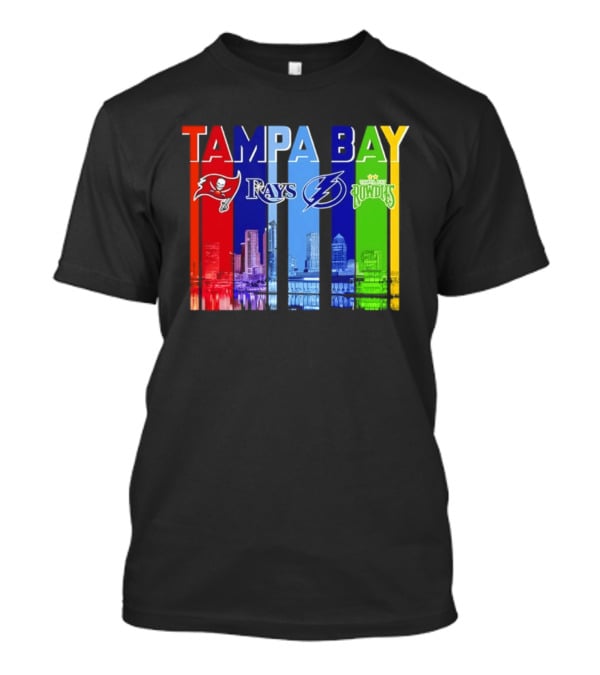 Tampa Bay Buccaneers Rays Lightning Rowdies Skyline 2026 T-Shirt