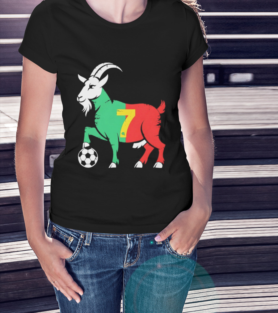 Cristiano Ronaldo GOAT 7 Portugal Soccer T-Shirt