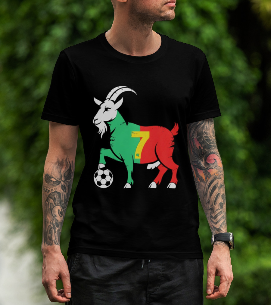 Cristiano Ronaldo GOAT 7 Portugal Soccer T-Shirt
