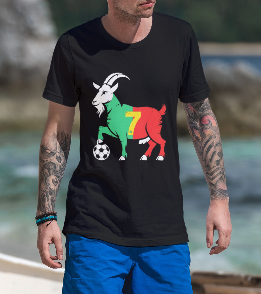 Cristiano Ronaldo GOAT 7 Portugal Soccer T-Shirt