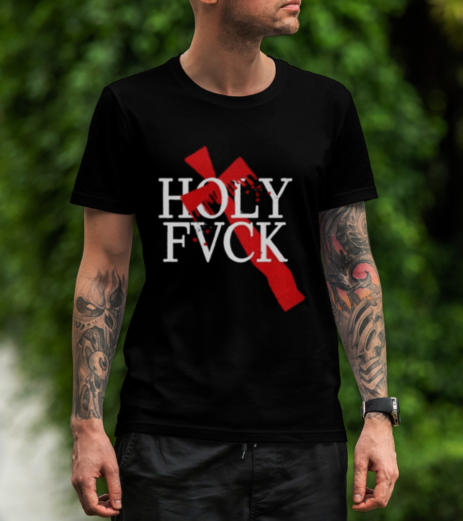Demi Lovato Holy Fvck Bleeding Cross T-Shirt
