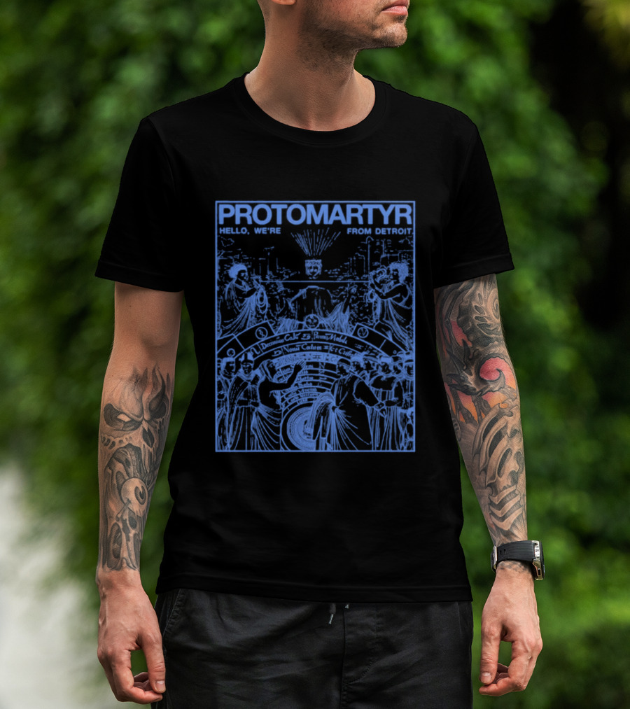 Protomartyr Nuns Scene Hello We're From Detroit T-Shirt