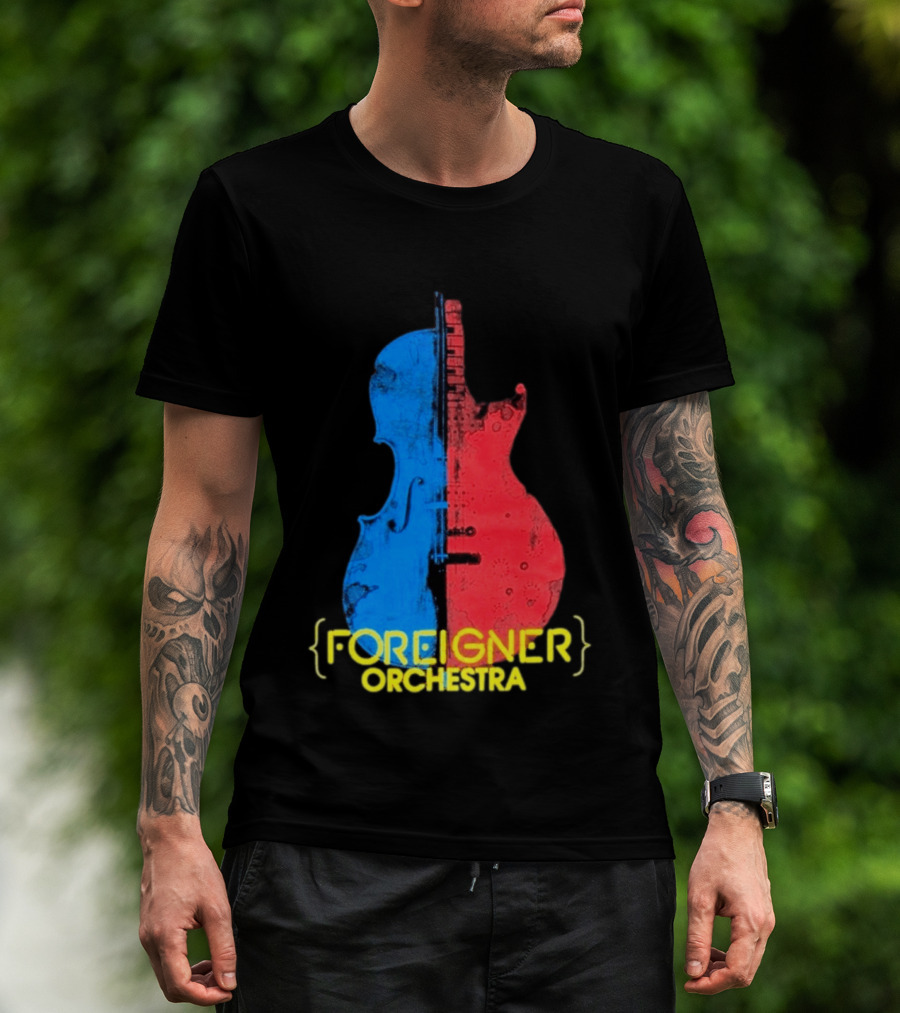 Foreigner Orchestra Violin Guitar Fusion T-Shirt