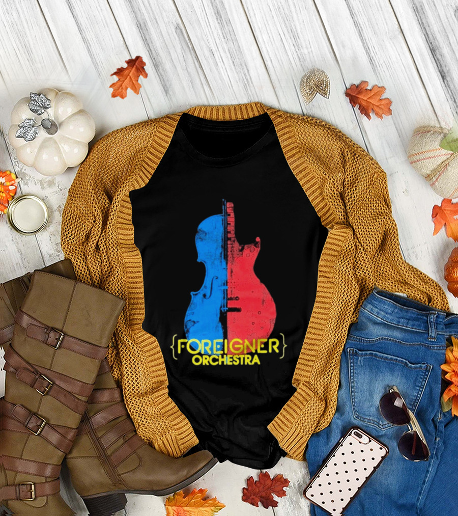 Foreigner Orchestra Violin Guitar Fusion T-Shirt