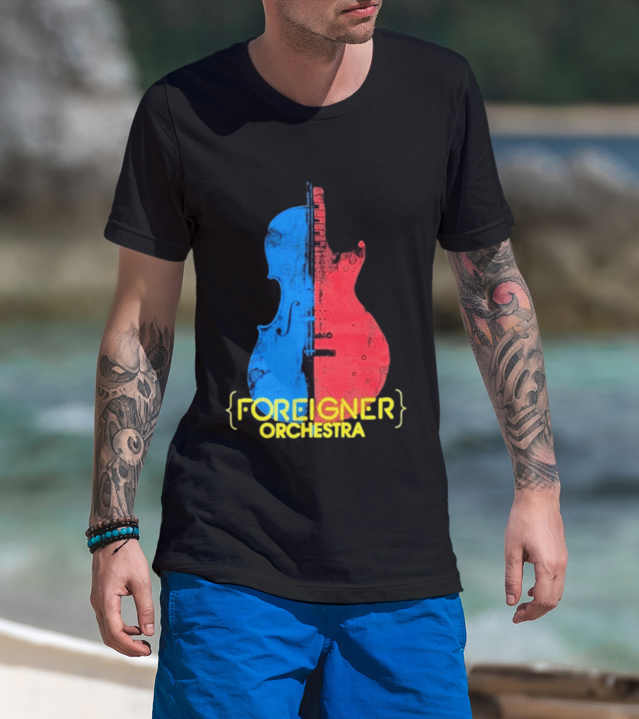 Foreigner Orchestra Violin Guitar Fusion T-Shirt
