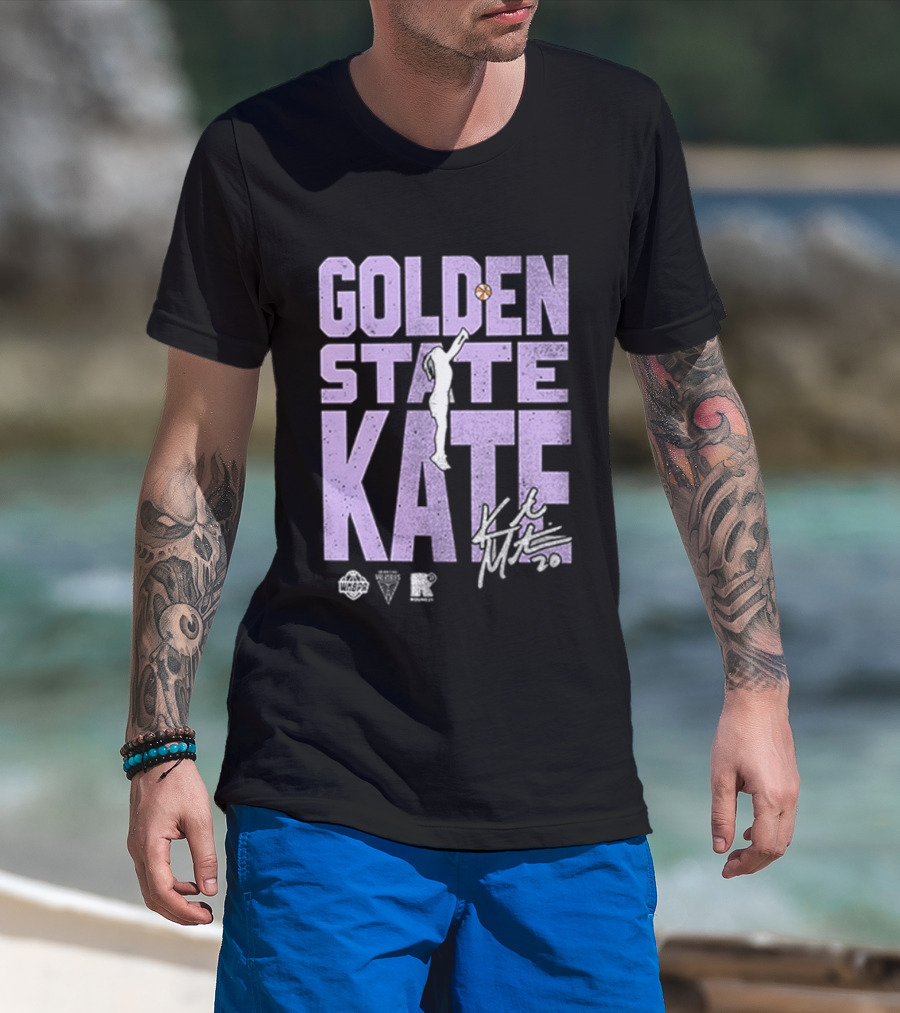 Golden State Kate Basketball Silhouette Player T-Shirt