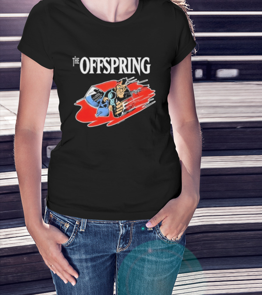 The Offspring Bad Habits Stupid Dombshit Goddam Motherfucker Vintage Cartoon T-Shirt