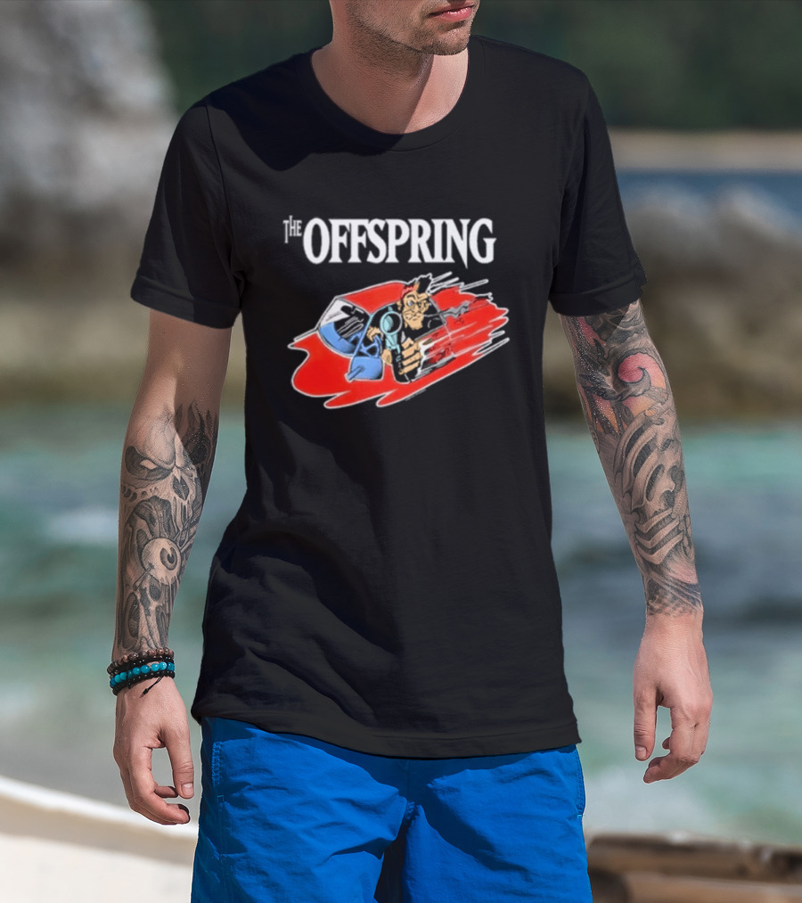 The Offspring Bad Habits Stupid Dombshit Goddam Motherfucker Vintage Cartoon T-Shirt