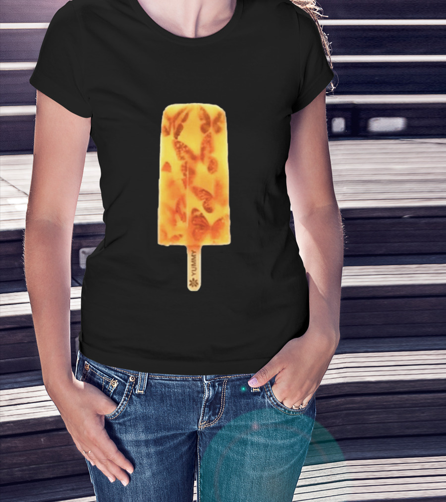 James Tour 2024 Ice Cream Yummy Butterfly Popsicle T-Shirt