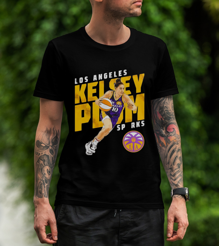 Los Angeles Kelsey Plum Sparks SP RKS 10 Basketball Player T-Shirt
