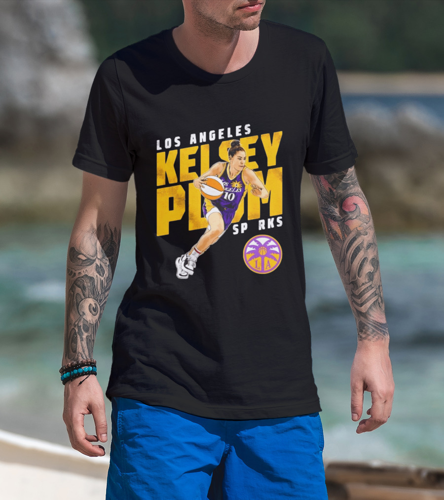 Los Angeles Kelsey Plum Sparks SP RKS 10 Basketball Player T-Shirt