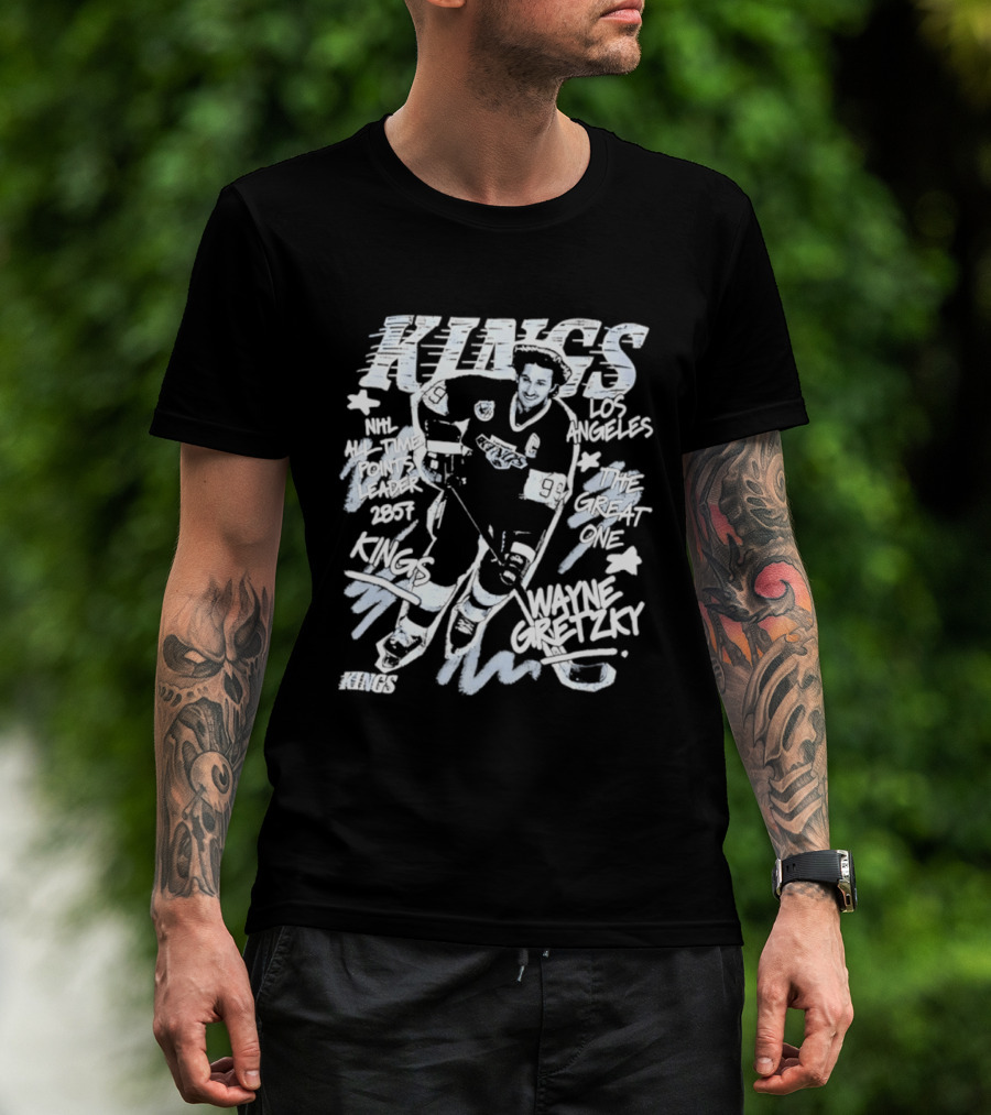 Los Angeles Kings Wayne Gretzky NHL All Time Points Leader Hockey Legend T-Shirt