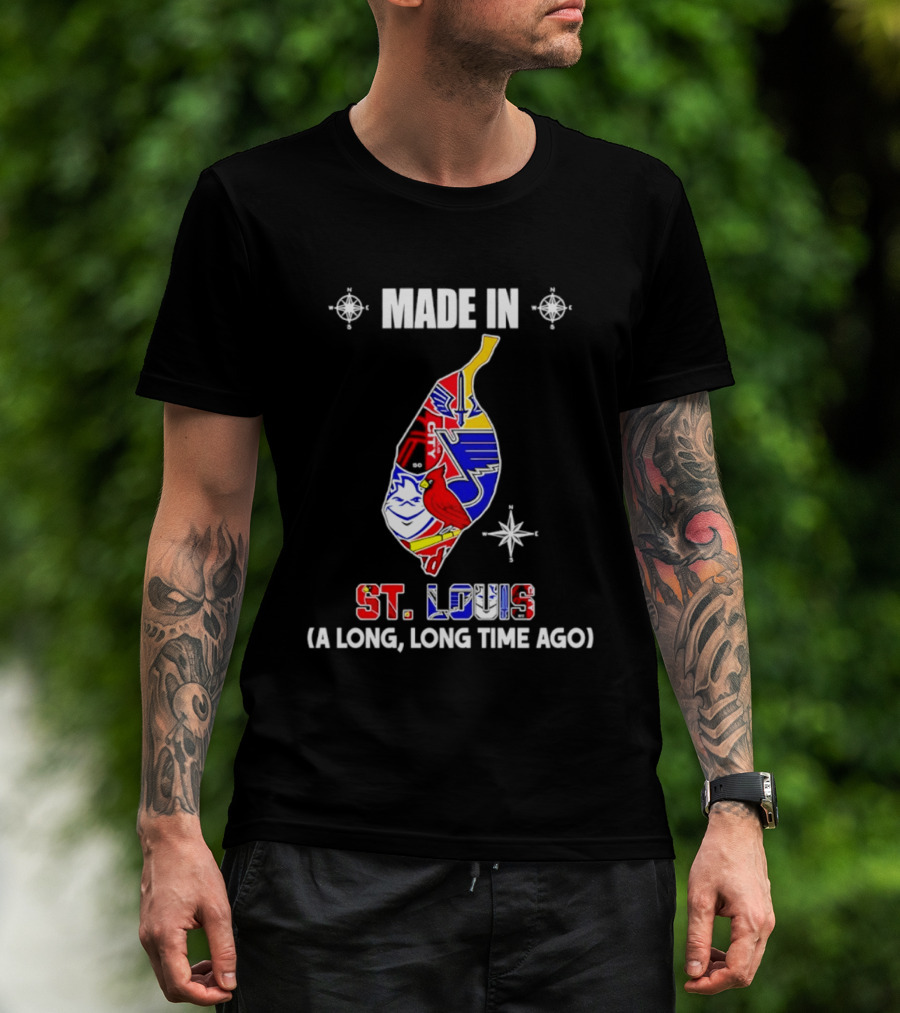 Made In St Louis Map 2026 Season A Long Long Time Ago T-Shirt
